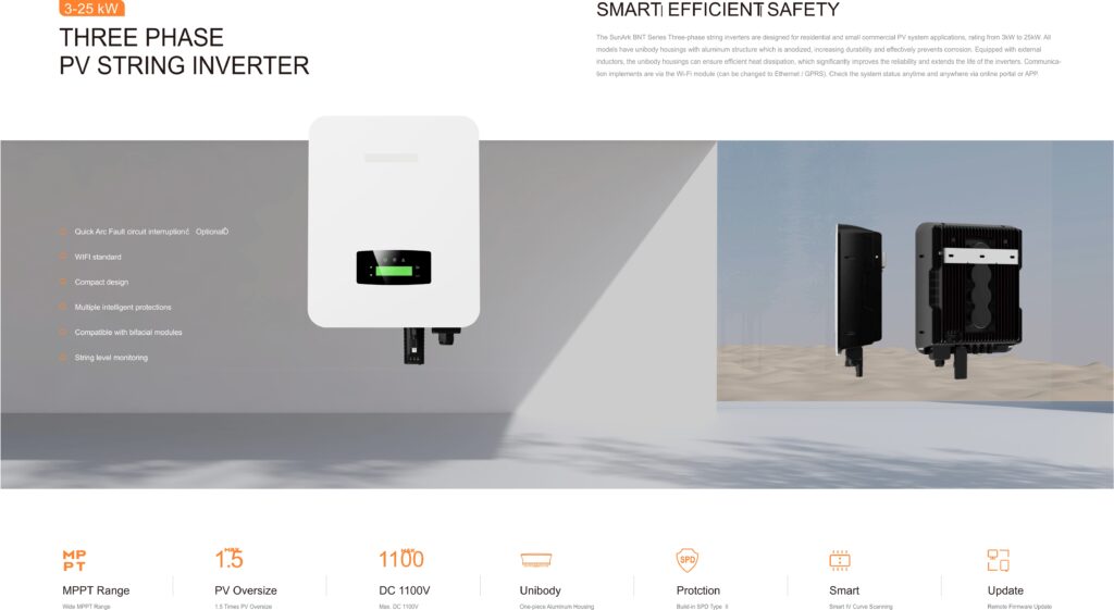 Single, Two, Three Phase 1/2/3/4X MPPT Charger Controller. EPS. PV String Inverter